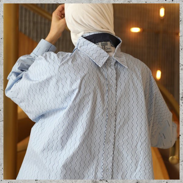 Double Side Shirt Blue - Image 4